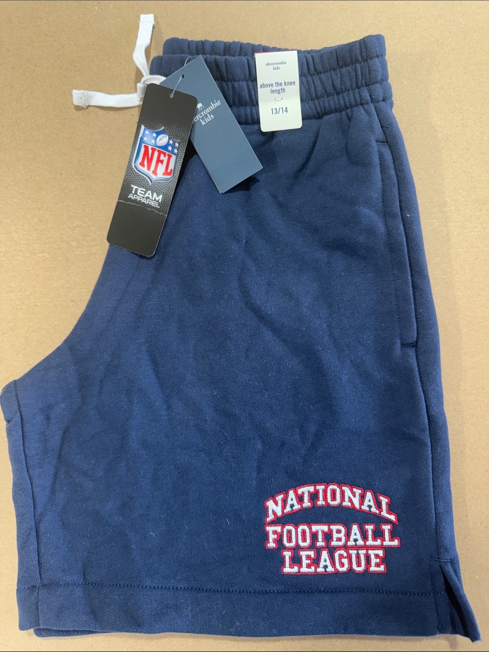abercrombie kids Navy NFL National Football League Cotton Sweatshorts